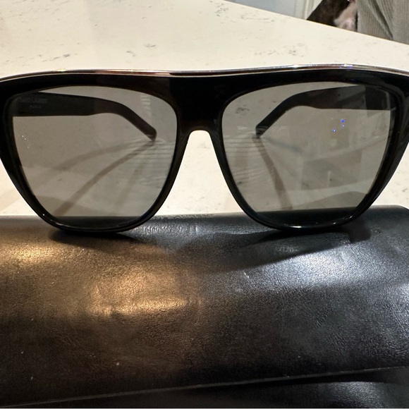 Saint Laurent Accessories - Saint Laurent Black Designer Sunglasses SL 1 Combi